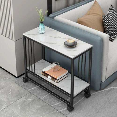 简约轻奢现代岩板卧室床头柜沙发边几小茶几客厅家用小户型