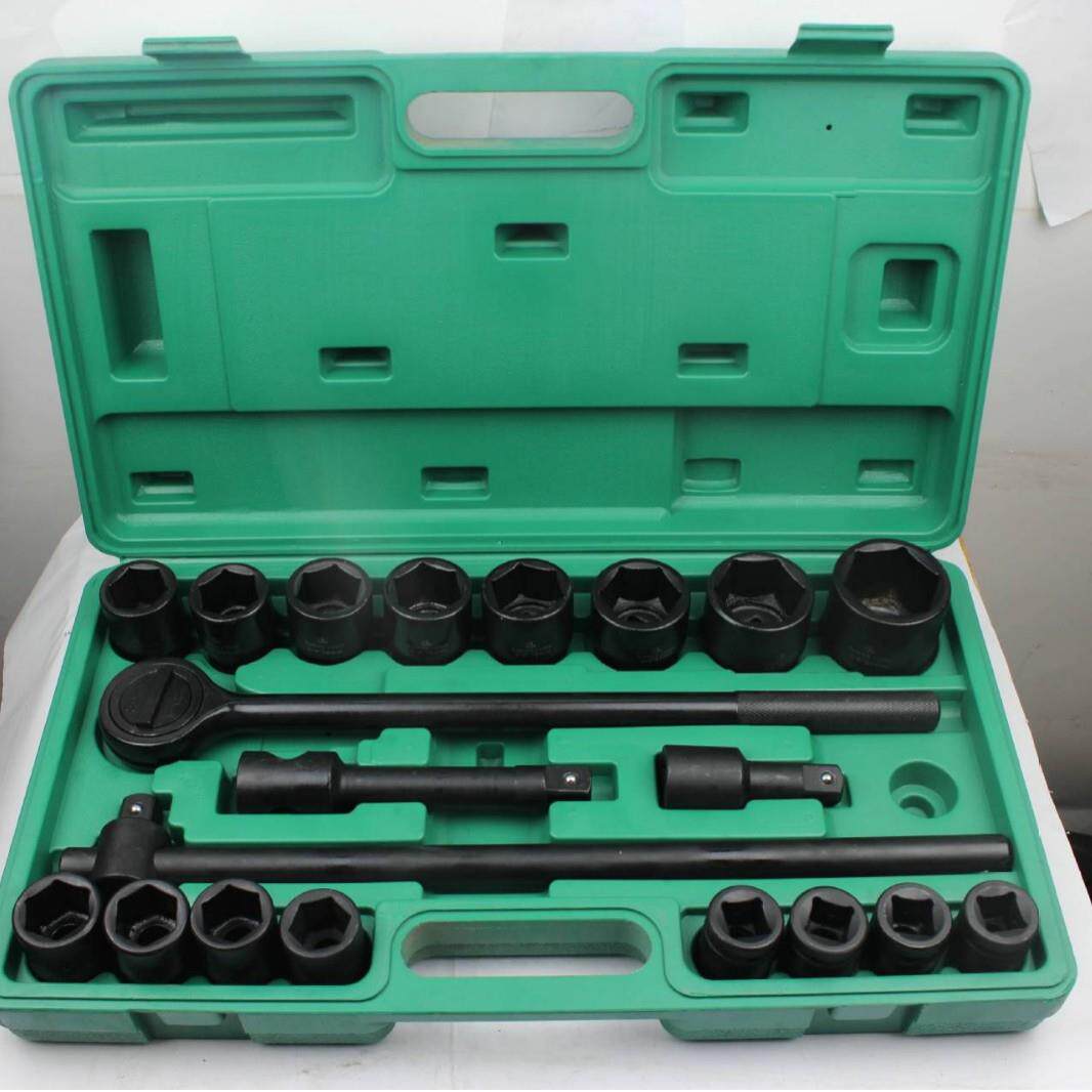 内六角重型套套筒组套气19mm-50m动工炮具套装花气动梅风套筒21件