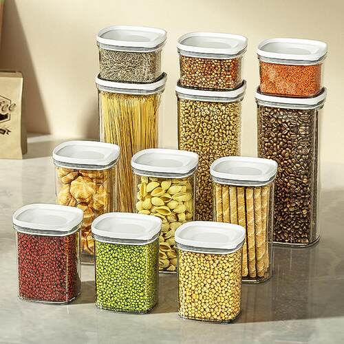 Food-grade airtight plastic container for kitchen storage, m