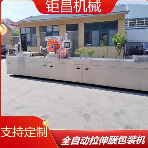 海参烤肠牛筋纯肉肠拉伸膜真空包装机 大型商用辣条独包装设备
