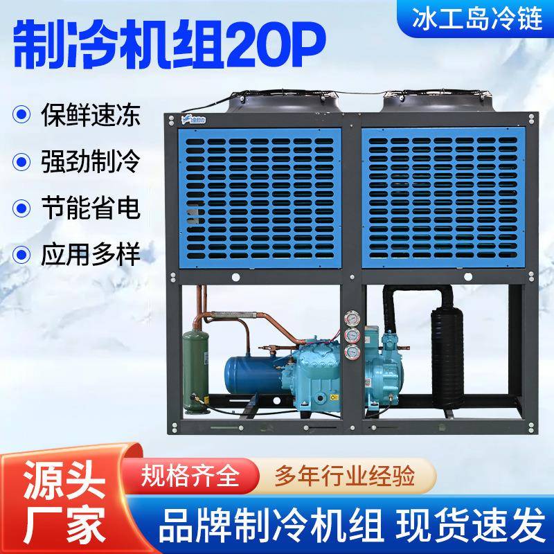 冷库用冷藏车保温箱冷风制冷机冷链运输食品冷冻机制冷机组20P