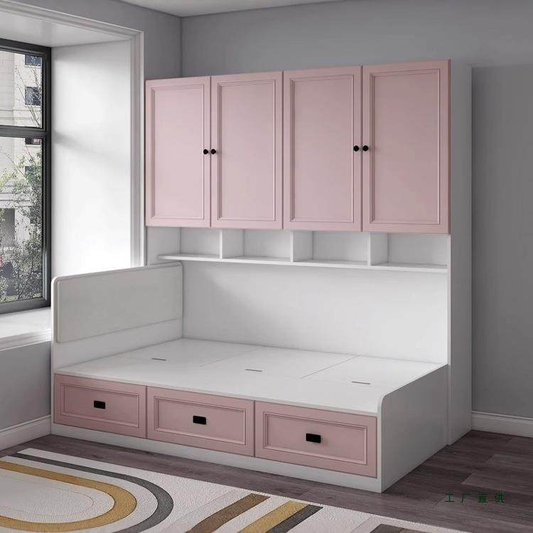 定制儿童床榻榻米床衣柜单一体侧柜床储书柜床床小户型1.2m982