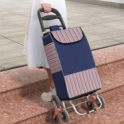 Home portable shopping cart folding supermarket trolley