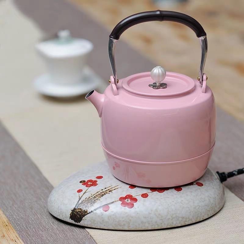莺歌烧三缘堂E70鹿鸣堂电热水壶家用煮茶壶316不锈钢水壶自动断电