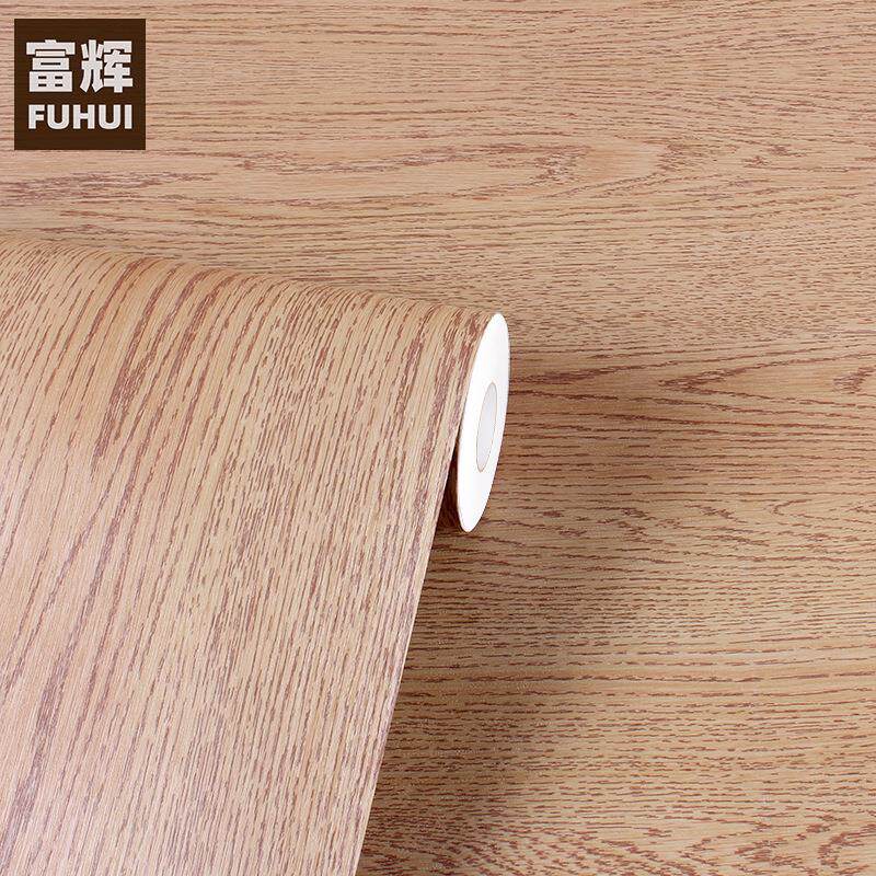加厚木纹墙纸复古防水加厚水曲柳木贴纸自粘家具翻新纸电脑桌窗框