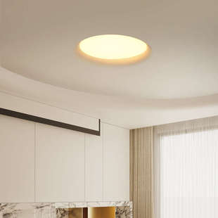 侘寂风嵌入式石膏天光灯 LED预埋无边框吸顶吊顶灯客厅卧室天花灯