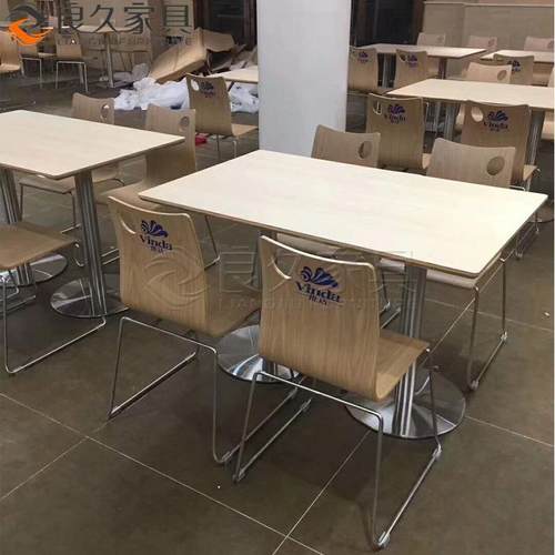 工厂企业单位食堂分体餐桌椅员工餐厅学校饭堂桌椅快餐店桌椅组合