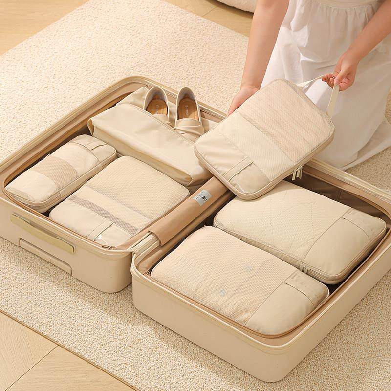 旅行收纳袋套装行李箱衣服分装整理袋出差压缩衣物收纳包行李袋子,收纳整理,旅行收纳套装,淘宝优惠券,粉丝福利购,淘宝优惠卷