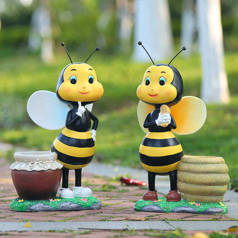 卡通蜜蜂花缸玻璃钢户外商场创意雕塑景观庭院幼儿园美陈装饰摆件,家居饰品,户外/庭院摆件,淘宝优惠券,粉丝福利购,淘宝优惠卷