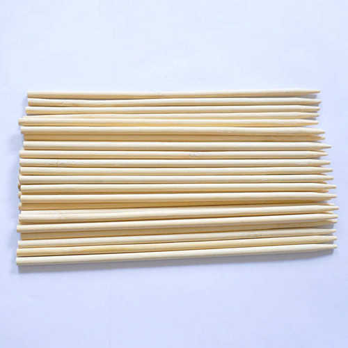 户外烧烤圆签3.0x18，30x25cm 烤肠签一次性家用签 竹棒圆棒烧烤