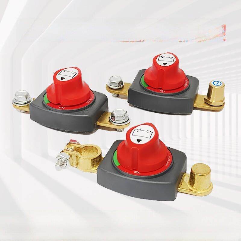 12V24V纯黄铜大电流汽车电池负极柱头电源开关汽车改装配件电源开