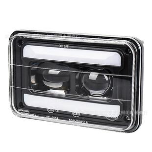 LED方形大灯 7寸白黄天使眼卡车货车巴士工程车辆改装 2021新款