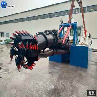 苏里南6寸绞吸挖泥清淤船 水库河KD-100清泥理淤道小船 型清淤抽