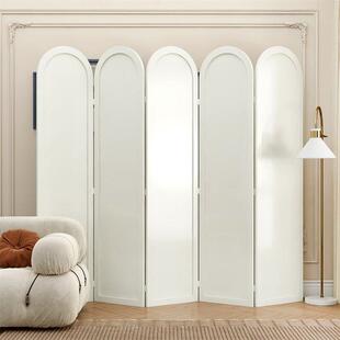 法式屏风折叠移动遮挡隔板客厅卧室隔断墙美容院简易小屏风背景墙