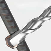 冲击电锤钻头混凝土打孔6mm圆柄加长四坑方柄穿墙8mm开槽合淳枫