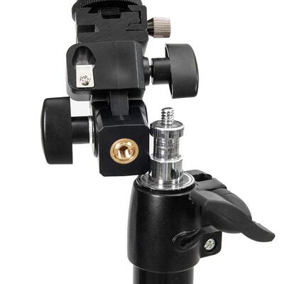 GODOX神牛E座闪光灯底座反光伞接头热靴灯接座灯座带伞孔1∕4螺口