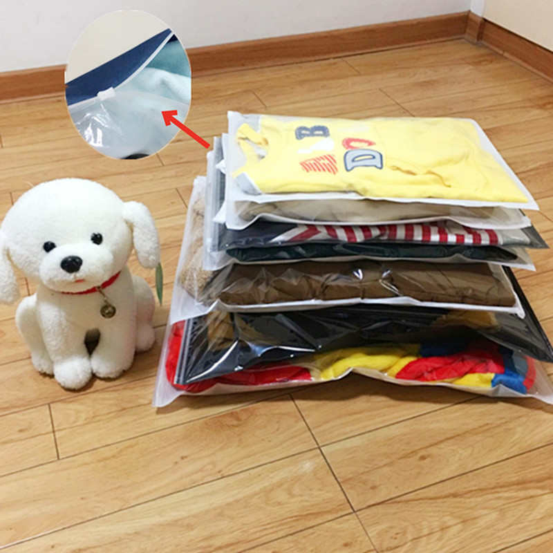 无纺布拉链袋服装包装袋加厚包装袋批发无纺布高档pe透明自封袋衣