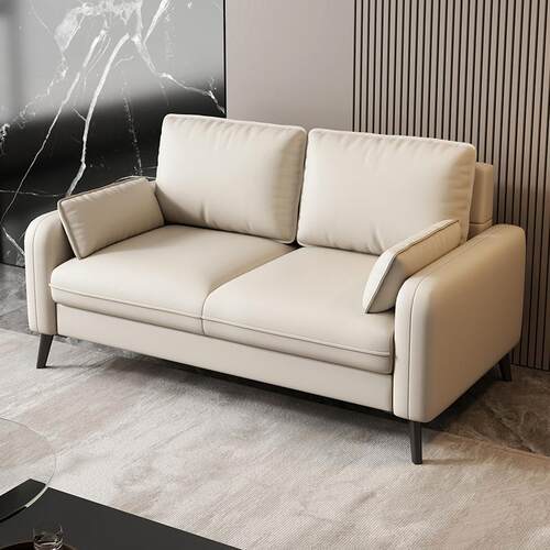 轻奢简约双人三人沙发小户型客厅公寓出租房酒店休息区接待小沙发