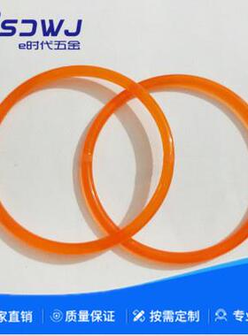 可接驳PU聚氨酯光面圆皮带耐用O型圆带红色传动带工业牛筋皮带