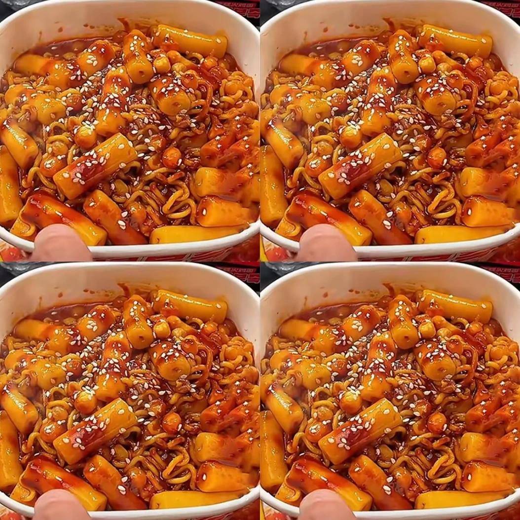 桶装火鸡面年糕买四桶送四桶】大桶装年糕火鸡面甜辣宿舍速食品夜