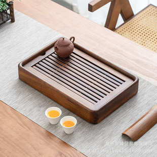 批发储水式实木茶盘盛水蓄水小型茶台干泡盘小型办公室茶台托盘