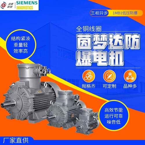 茵梦达电机SIMOTICS XP 1MB1低压隔爆电机0.55kw-400kw厂家直供商