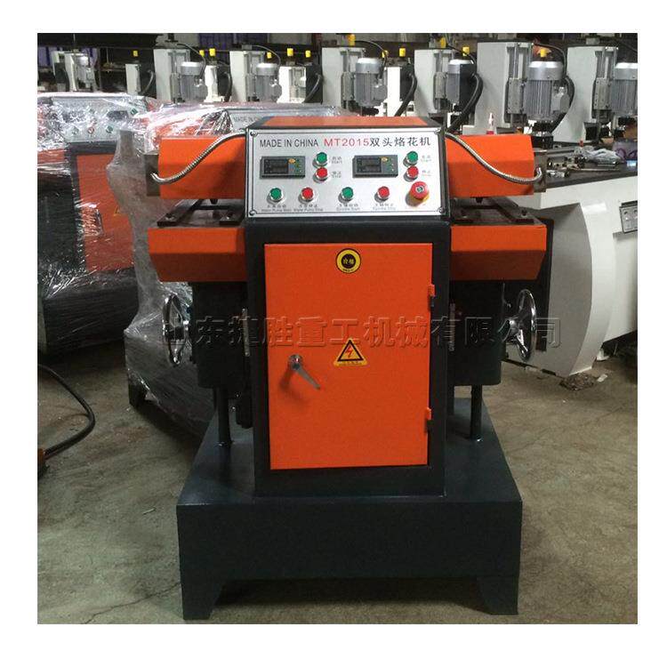 数控自动双头木线压花机门板橱柜印花设备电动液压相框烫花机