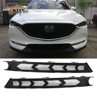 改装 5双色日行灯 专用雾灯LED流光转向灯 18马自达CX OKEEN适用17