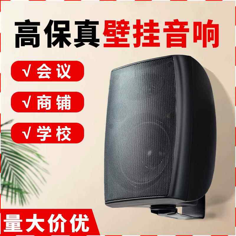 壁挂音响 公共广播蓝牙定压喇叭门店超市商场会议用 壁挂音箱