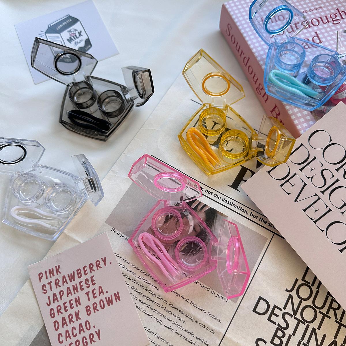 隐形眼镜伴侣高级剪刀翻盖眼镜袋