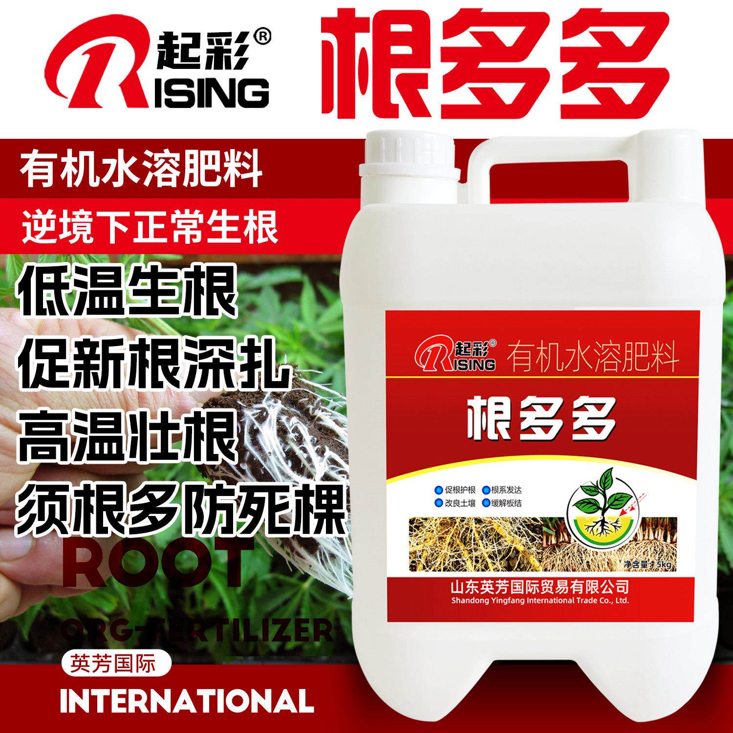 起彩根多多生根壮苗剂水果树蔬菜强力爆根有机水溶肥促进生根原液