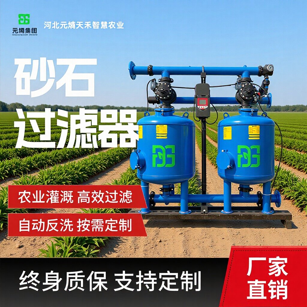 定制农用自动反冲洗过滤器灌溉水处理离心全自动压滤机砂石叠