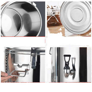 保温桶商用不锈钢大容量奶茶豆浆装米饭摆摊冰块冰粉保冷小桶龙头