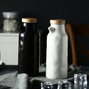 酱油醋调料瓶香油瓶酱油瓶醋壶 油壶油瓶陶瓷瓶家用厨房油罐壶装