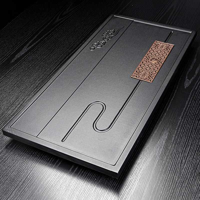 功夫茶具套装茶盘家用泡茶壶茶杯陶瓷一体茶台道实木全自动紫砂