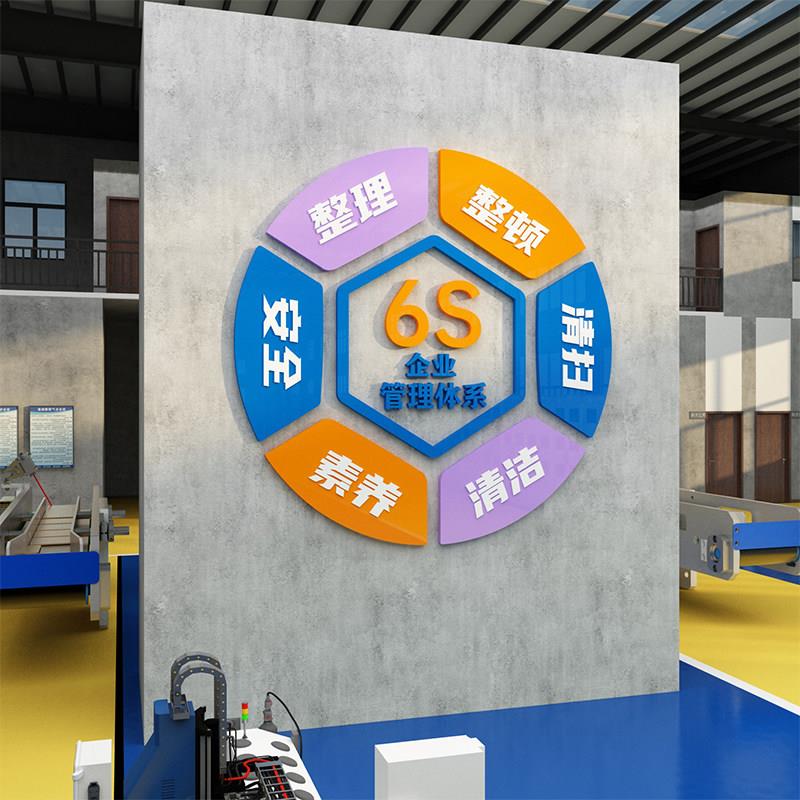 6s管理标识牌工厂生产车间办公室企业文化墙宣传励志标语墙贴挂画