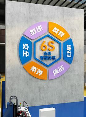 6s管理标识牌工厂生产车间办公室企业文化墙宣传励志标语墙贴挂画