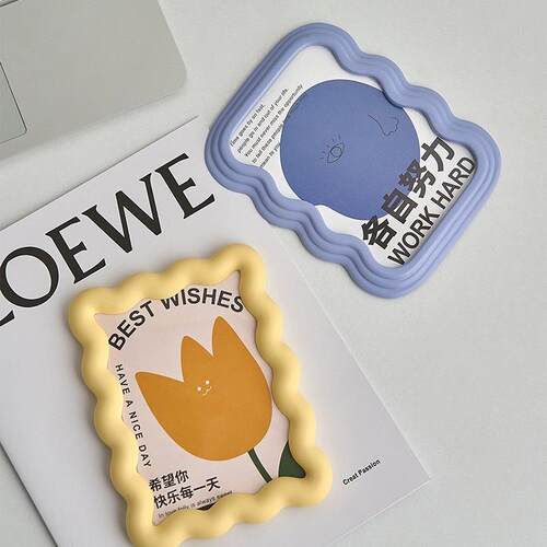油风创意相框摆奶台6寸SLQ六寸亚克力照画框办片公桌面室装饰品欧