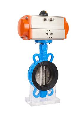 AT三元乙丙阀座D671XP-101 不锈钢对夹式气动蝶阀 dn25 32 40 50