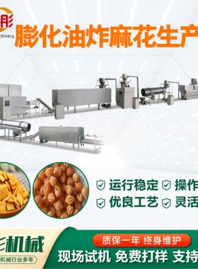 膨化油炸麻花生产线锅巴零食加工补贴项目双螺杆设备膨化机