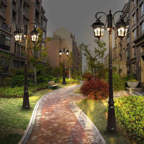 灯庭院路灯led双头小区家用道路户外灯欧式庭院景观灯花园别墅