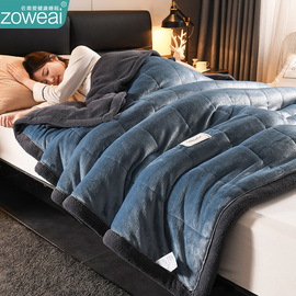 羊羔绒毛毯冬季加厚盖毯保暖被子珊瑚法兰绒毯子午睡毯沙发床上用