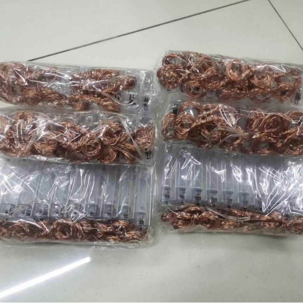 三节5米50灯闪亮芯片跑马灯波波球飘空炫彩变色铜线灯LED闪亮气球