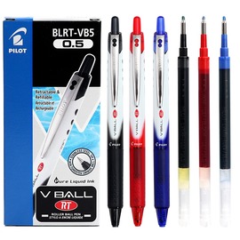 日本PILOT百乐笔BLRT-VB5按动中性笔威宝学生0.5mm考试专用黑水笔