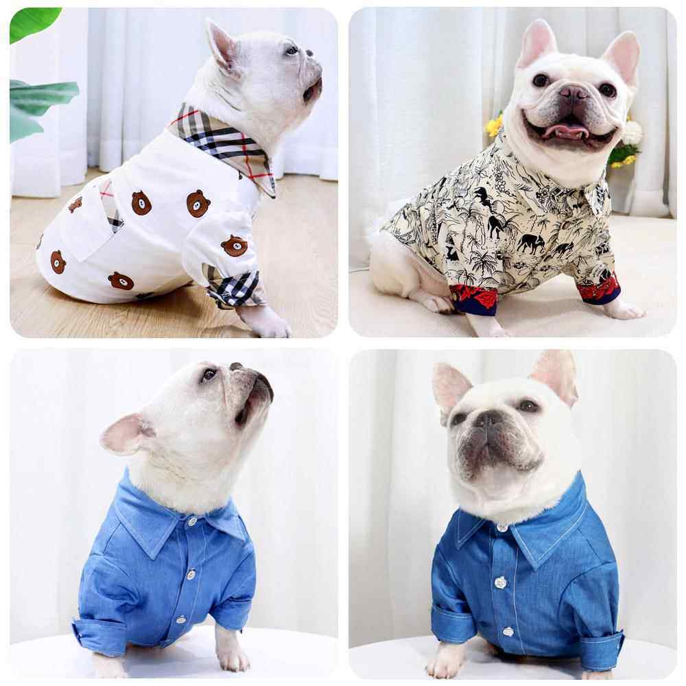 法斗衣服秋季新品衬衫西装牛仔复古巴哥斗牛犬胖哥服饰