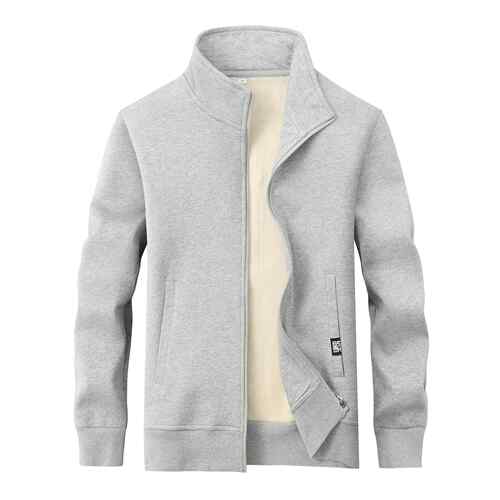 Feibai men's men's hoodie men's cardigan hoodie thick warm