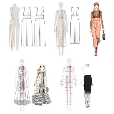 Fashion Illustration Rulers Sketching Templates Ruler