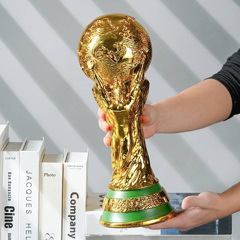 高档树脂世界杯足球奖杯装饰摆件家居客厅书房创意工艺品