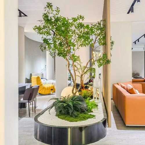 马醉木橱窗造景植物室内仿生绿植装饰树大型假树简约景观