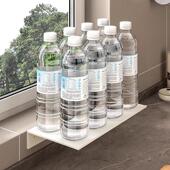 白色厨房储物架直板加厚空间铝墙货架隔板微波炉壁挂式 免打孔